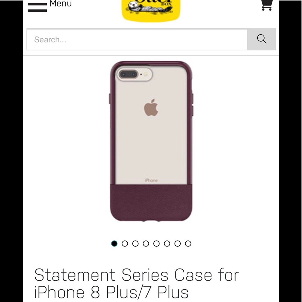 Burgundy otterbox for iPhone 7/8plus.